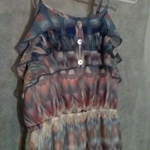 Multi color blue/pink summer dress